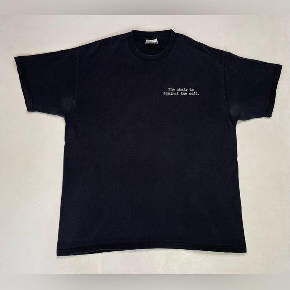 The Chair Is Against The Wall Wolverines Graphic T-shirt Men Large Black - Picture 3 of 9